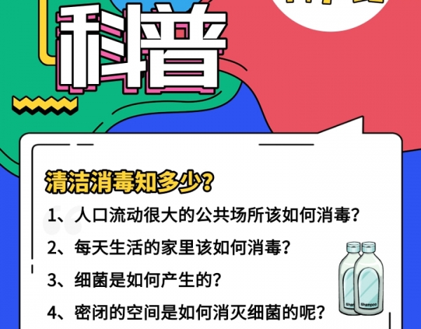 科普行、云上直播回顧|消毒清潔之行